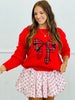 Holiday Bow Pullover Graphic Sweater (Reg.)-2 Colors