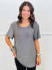 Sparkly Lurex Tunic Top (Reg. & Plus)- 3 Colors