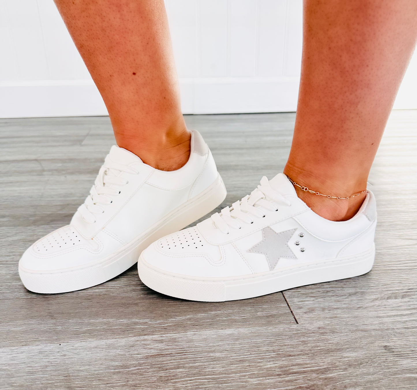 Corkys Constellation White Star Sneakers