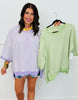 Candy Stripe Merrow Edge Sweatshirt Top (Reg.) - 2 Colors