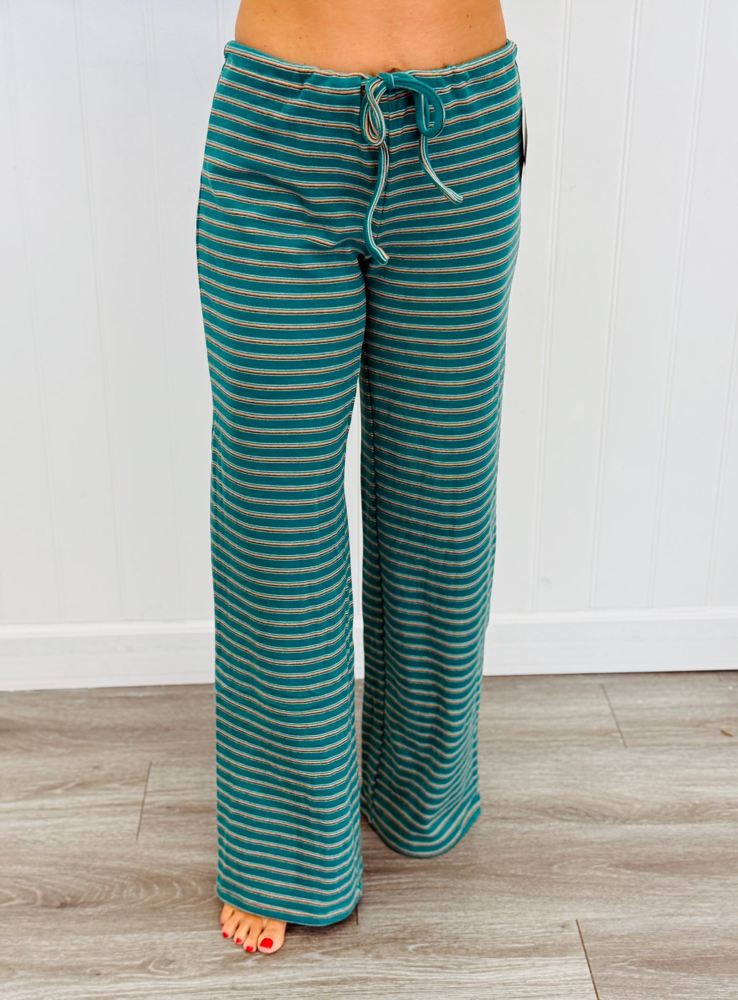 Teal Multi Fleece Pants (Reg.)