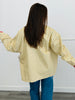Beige/Blue Polka Dot Zip Up Shacket (Reg & Plus)