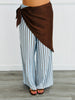 Blue Stripe Button Down Shirt, Pant & Scarf Set (Reg.)