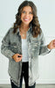 Camo Denim Button Down Shacket (Reg.)