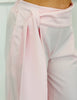 Pink Wrap Belt Wide Leg Pants (One Size)