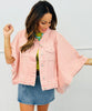 Pink/Mocha Gingham Oversized Jacket (Reg.)