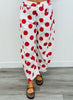 Dk Red Polka Dot Barrel Pants (Reg. and Plus)