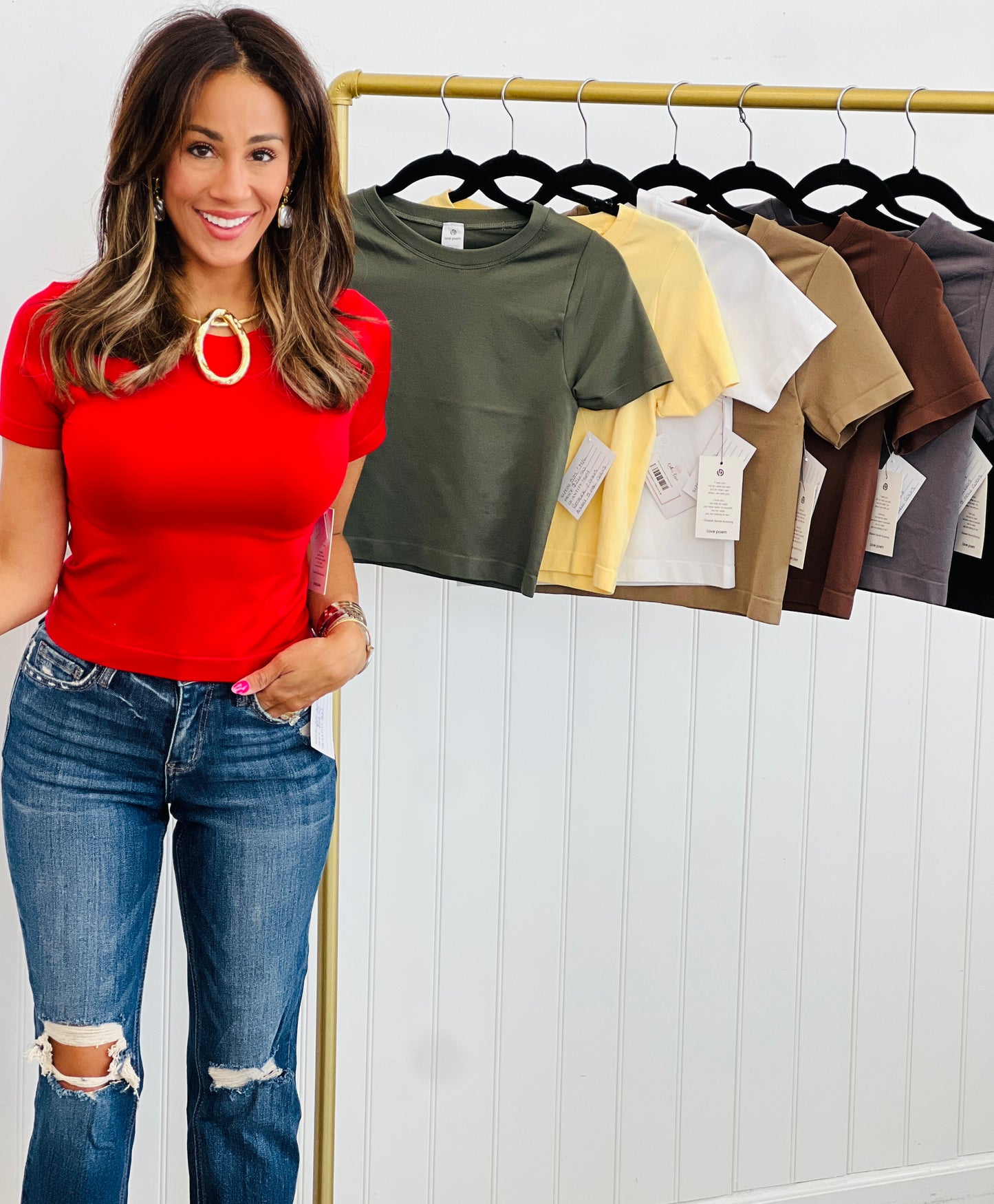 Ultra Stretch Short Sleeve Top (Reg.)- 10 Colors