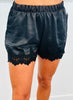 Black Lace Trim Shorts (Reg.)
