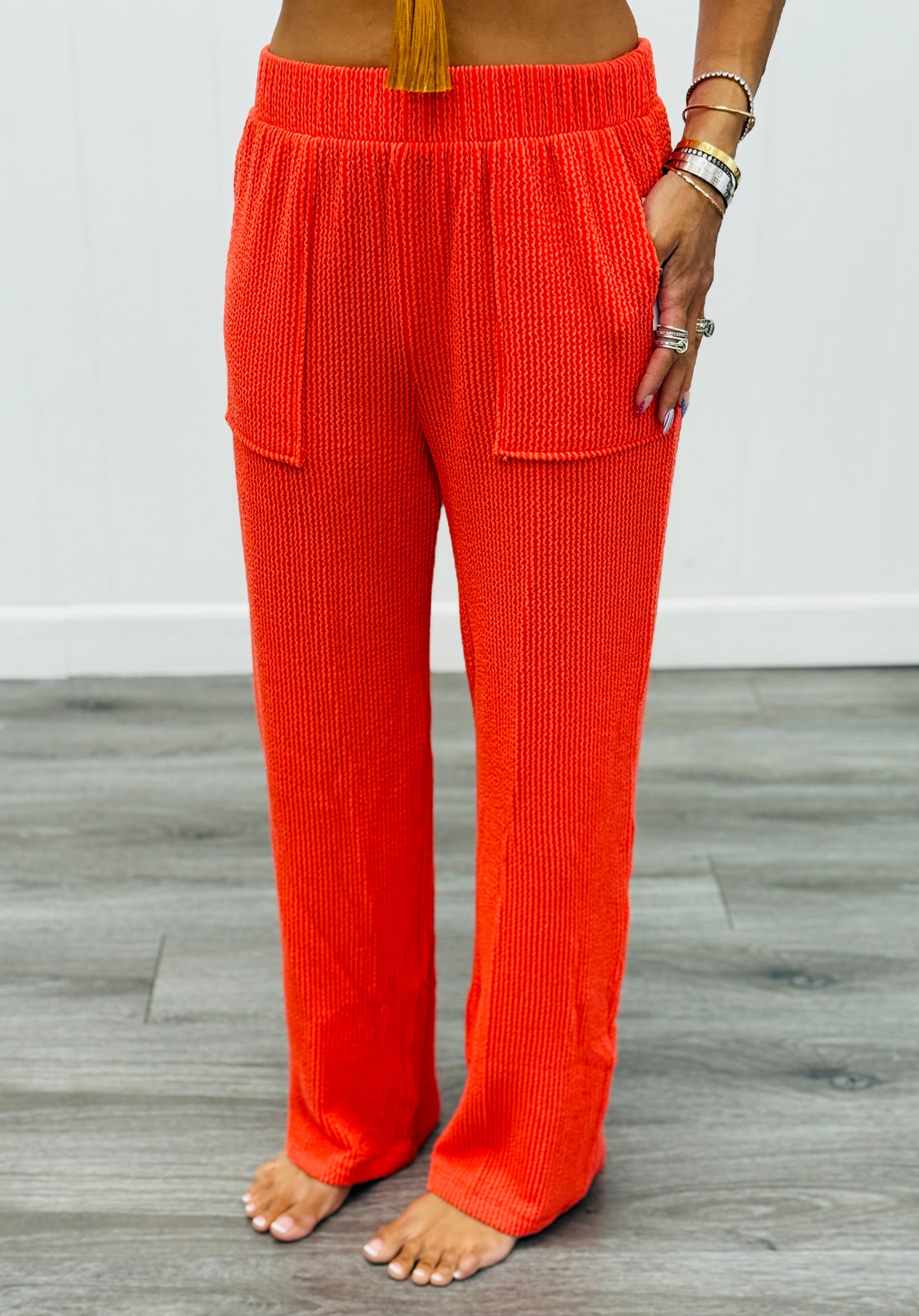 Ribbed Pocket Pants (Reg. and Plus) - 9 Colors