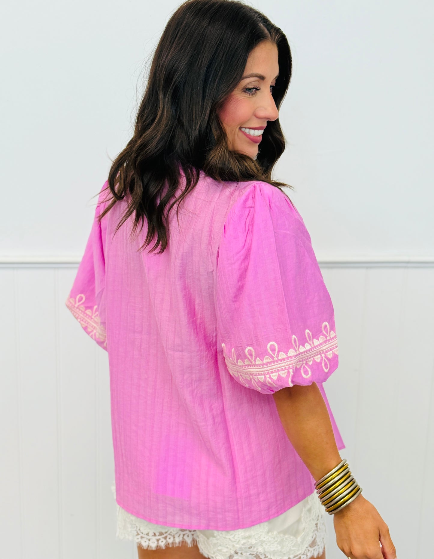 Embroidered Enchantment Blouse (Reg & Plus) - 2 Colors