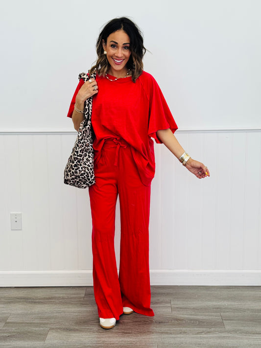 Red Soft Lounge Pants (Reg. & Plus)