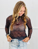 Floral Mesh Long Sleeve Top (Reg.) - 3 Colors