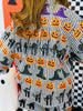 Queen Of Sparkles Black & White Striped Halloween Icon Button Up Top (Reg. and Plus)