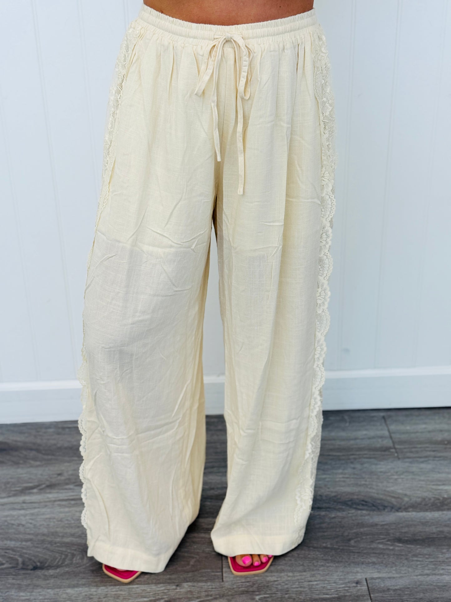 Ivory Side Lace Pants (Reg.)