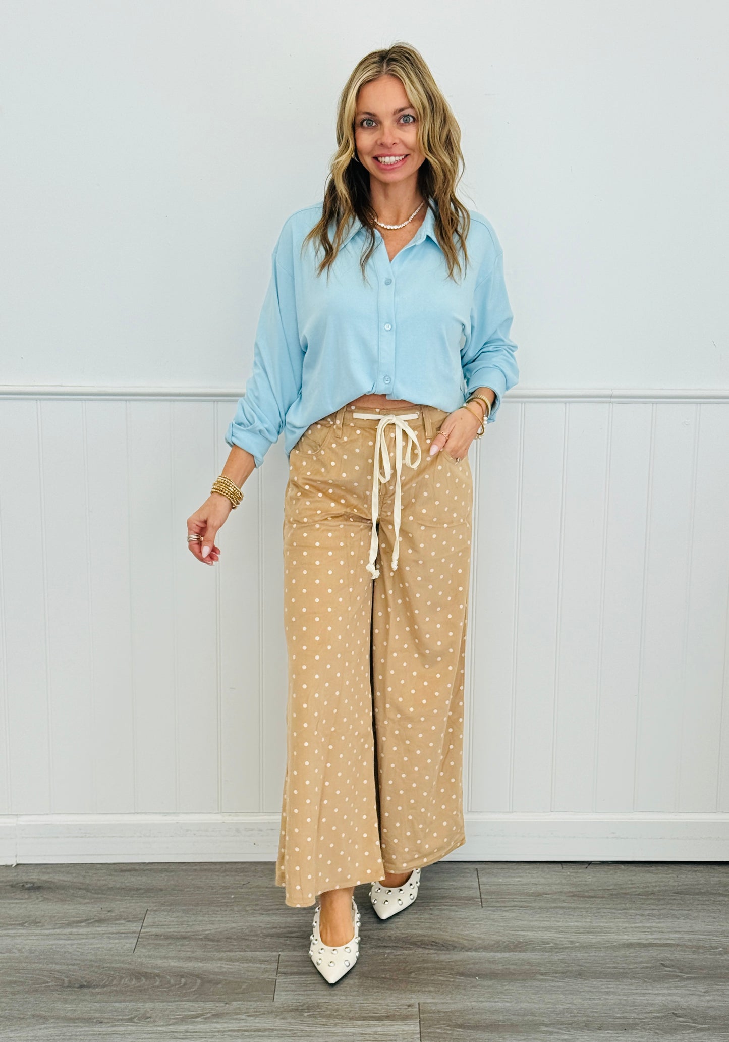 Jersey Knit Button Down Shirt (Reg.)-3 Colors