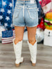 Judy Blue Fiona Foil Shorts (Reg. and Plus)