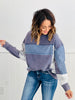 Denim Patchwork Sweatshirt (Reg & Plus)