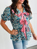 Floral Bow Front Blouse (Reg.)