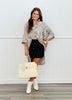 Mixed Taupe Leopard Flowy Blouse (Reg & Plus)