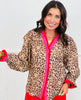 Leopard Double Stripe Trim Shirt (Reg.)