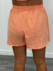 Orange Slub Cotton Jersey Shorts & Tee Set (Reg.)