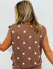 Mocha Polka Dot Tank (Reg. & Plus)