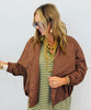 Brown Open Front Cardigan (Reg.)