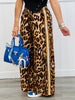 Bold Leopard Side Stripe Pants (Reg & Plus)-2 Colors
