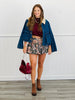 Denim/Oatmeal Double Closure Jacket (Reg.)
