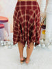 Bronze Plaid Midi Skirt (Reg.)