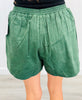 Hunter Green Mallard Duck Corduroy Shorts (Reg.)