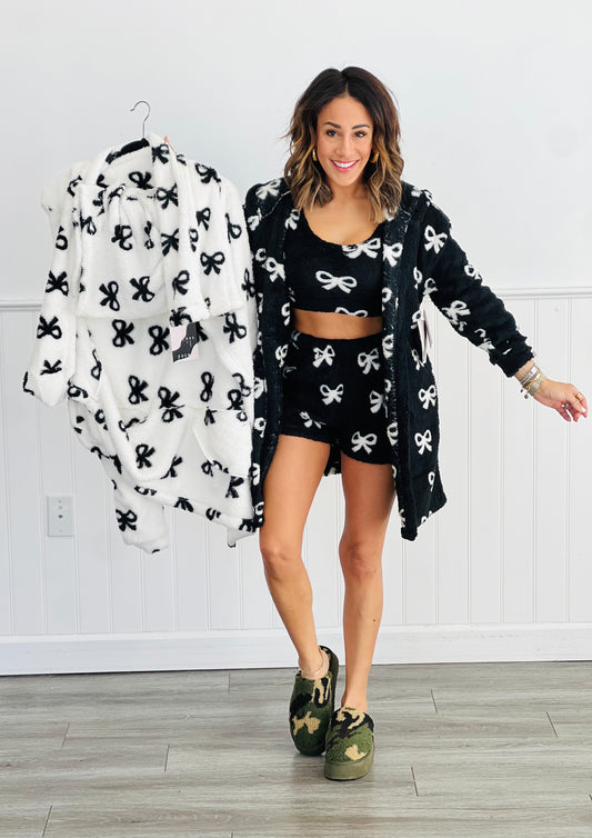 3-Piece Bows Cardigan PJ Set (Reg.)- 2 Colors