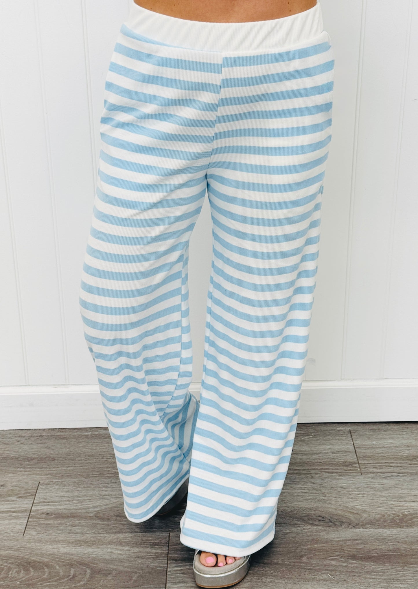 Flowy Striped Crop Pants (Reg & Plus)-5 Colors