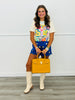 Blue/Yellow Polka Dot Satin Lace Trim Shorts (Reg. and Plus)