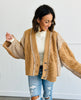 POL Mocha Naturally Quirky Sweater Cardigan (Reg.)