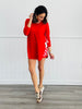 Glazed Cherry Side Slit Flow Top (Reg)