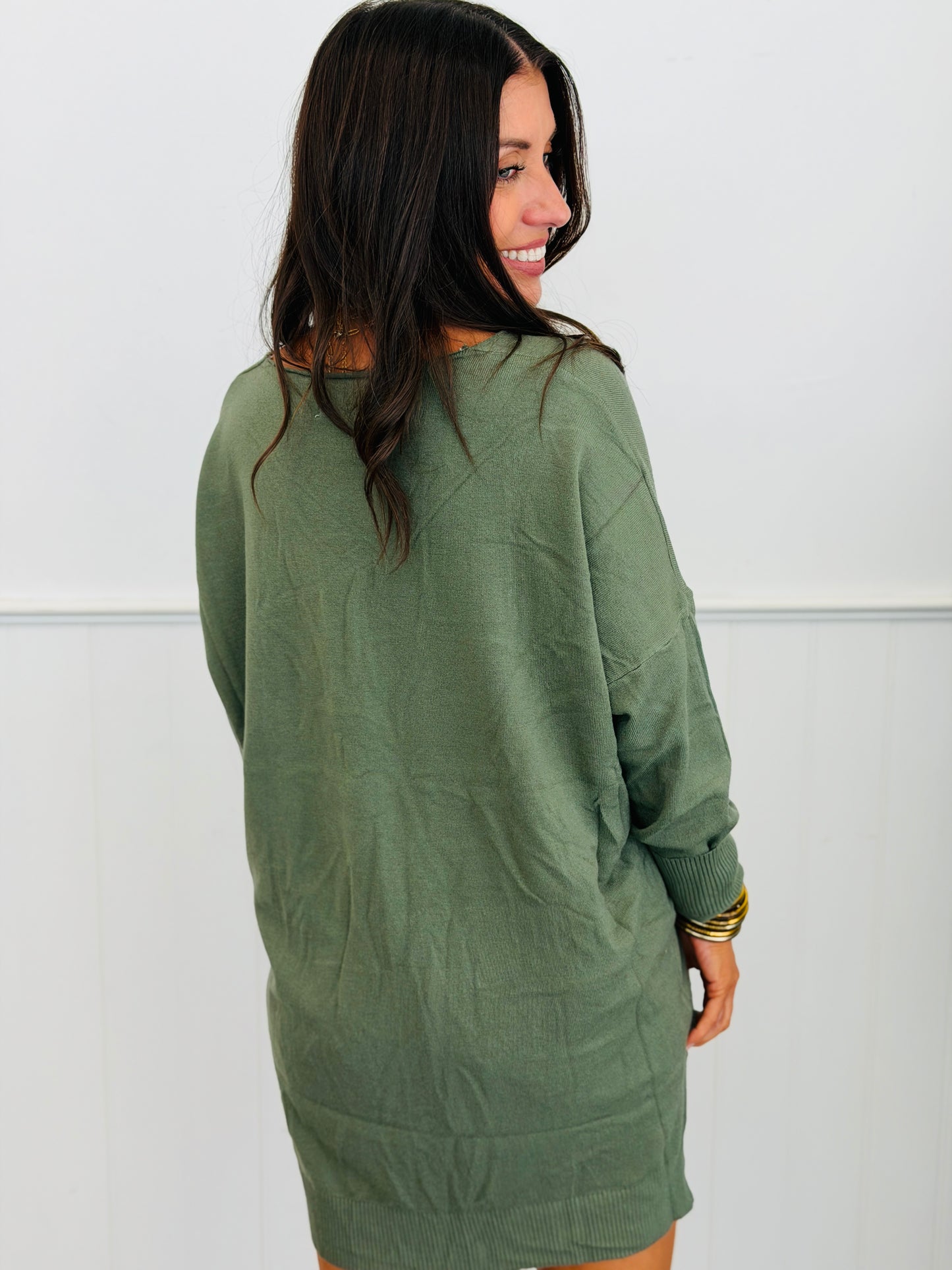 Center Seam Sweater Top Remix (Reg.) - 7 Colors
