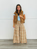 Brown Drawstring Pockets Puffer Vest (Reg.)