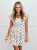 Ribbon Print Double Bubble Mini Dress (Reg.)