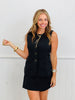 Gold Rim Button Down Romper (Reg.)-2 Colors