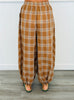 Latte Plaid Baggy Balloon Jogger Pants (Reg.)