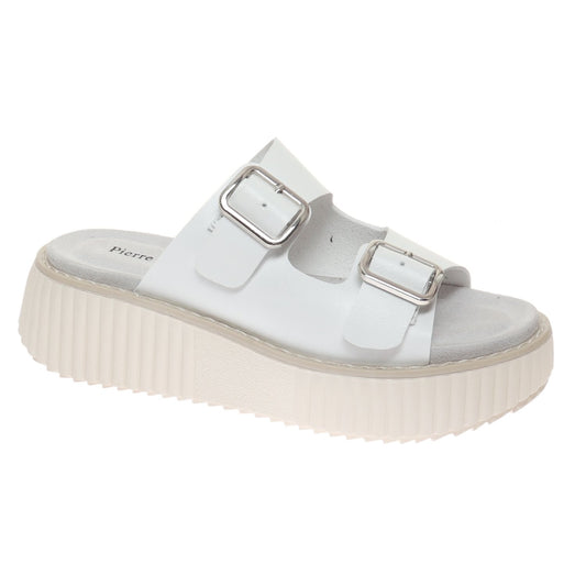 White Stay Sweet Platform Sandals