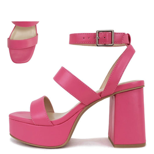 Fuchsia Best Dressed Platform Heels