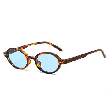 Retro Oval Color-Block Fashion Sunglasses (3 Colors)
