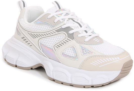 Iridescent Get Your Shine On Chunky Sneaker