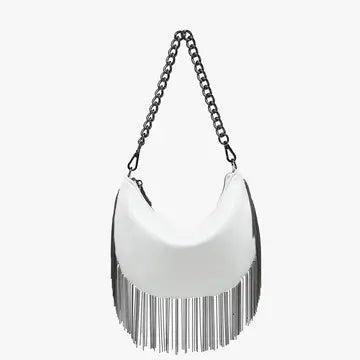 Juna Fringe Crossbody w/ Chain Strap (3 Colors)