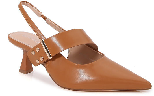 Camel Chic Agenda Heels