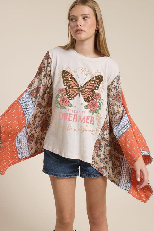 Butterfly Dreamer Kaftan Top (Reg.)
