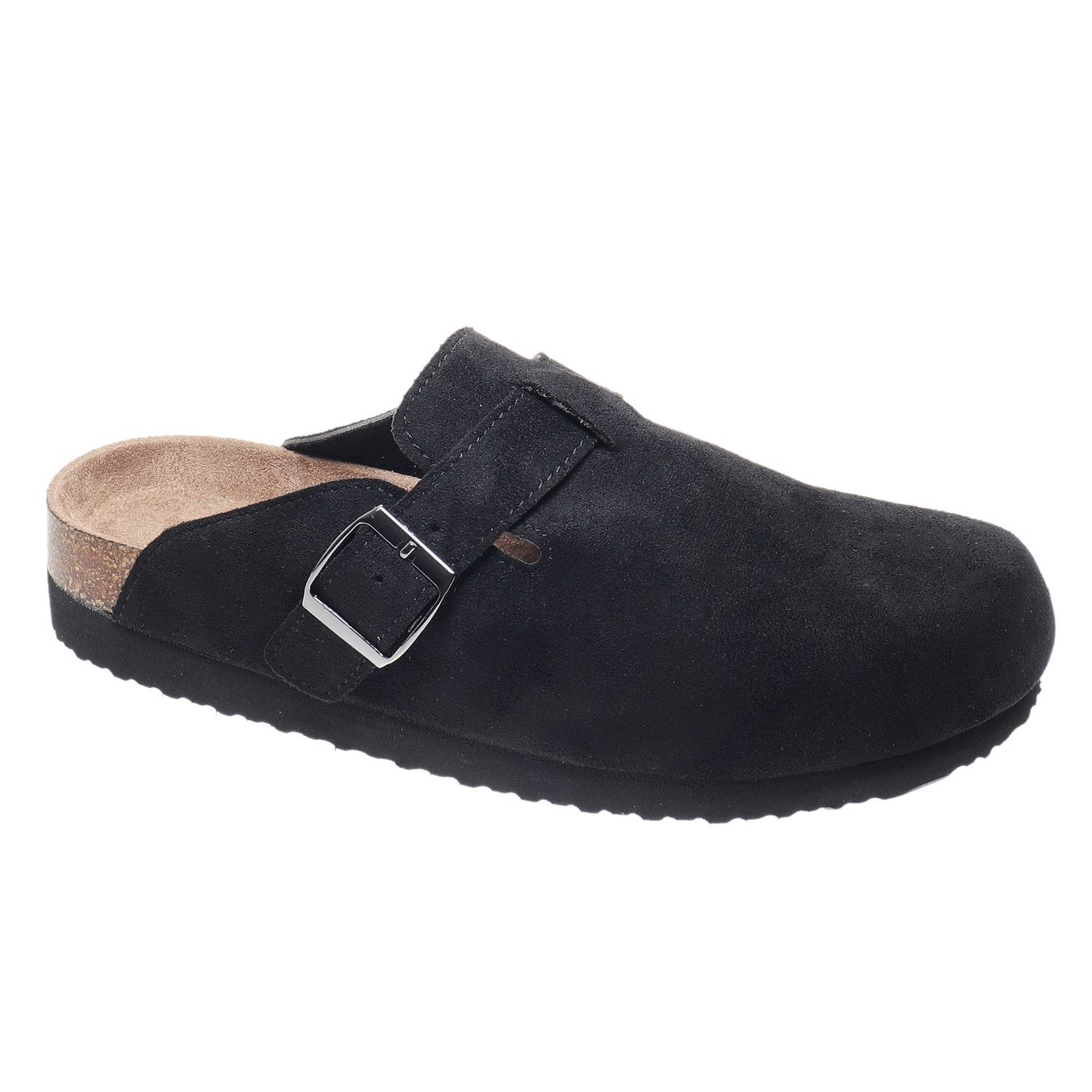 Black Ronan Buckle Mule